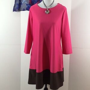 Jude Connally colorblock shift dress L